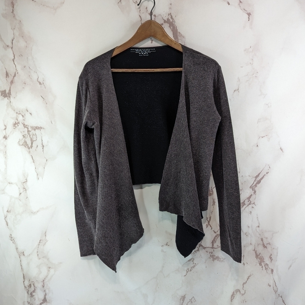 Majestic Filatures Wrap Women 1 XS Deluxe Teeshirt Cotton Cashmere Cardigan Top